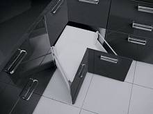 Модерн Бокс для угловых кухонных шкафов L-600 мм, высокий, H-199 мм (1 рейлинг), серый — купить оптом и в розницу в интернет магазине GTV-Meridian.